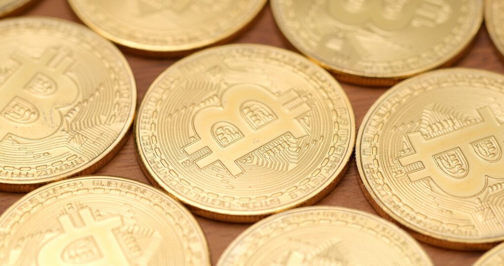 Stack of Bitcoin